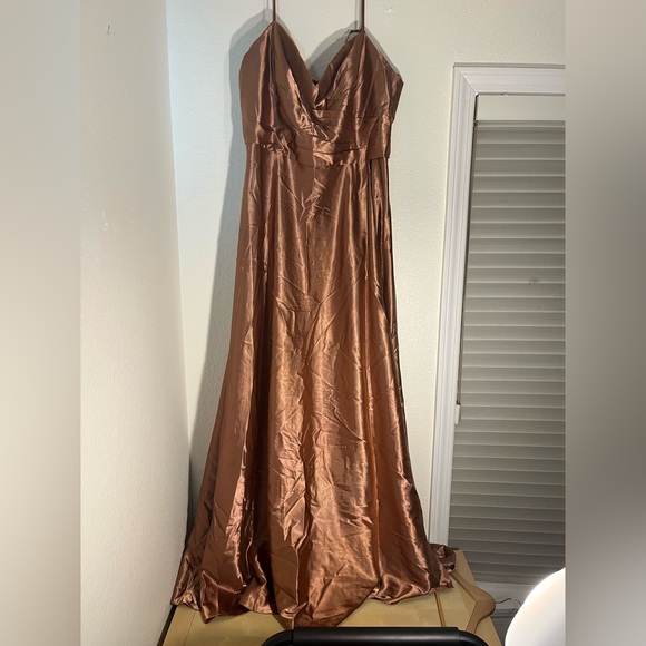 chic Dresses & Skirts - Chic Copper Satin Gown